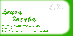 laura kotrba business card